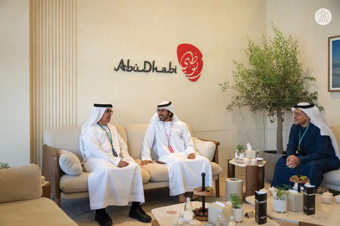Khalifa bin Tahnoon bin Mohammed attends activations at Formula 1